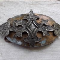 Уникална стара голяма бронзова тока за колан, снимка 1 - Антикварни и старинни предмети - 34231261