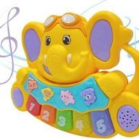 Музикална светеща играчка слонче пиано , снимка 4 - Музикални играчки - 38691248