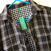 Нова мъжка риза Benetton, снимка 3 - Ризи - 29748994