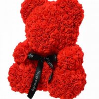 Мече от рози за Свети Валентин, 8 март,, снимка 2 - Романтични подаръци - 35654655