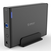 Orico кутия за диск Storage - Case - 3.5 inch Vertical, USB3.0, Power adapter, UASP, black - 7688U3-, снимка 2 - Външни хард дискове - 44783846