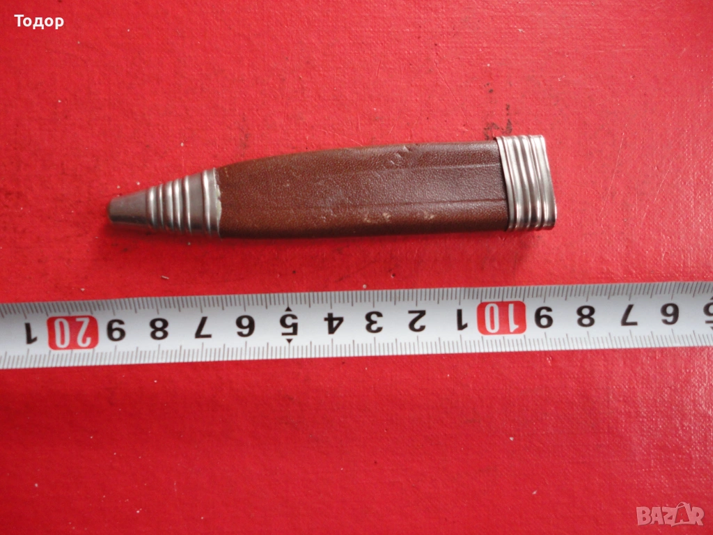 Старинна кожена кания за нож кама , снимка 1