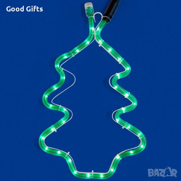 Светеща коледна елха, 35см, снимка 1