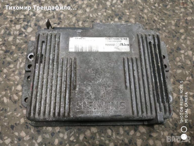 Компютър ECU Renault Megane Scenic 1.6i 90 к.с. S115300202A, S 115300202 A, HOM7700875745 , 77001059, снимка 1