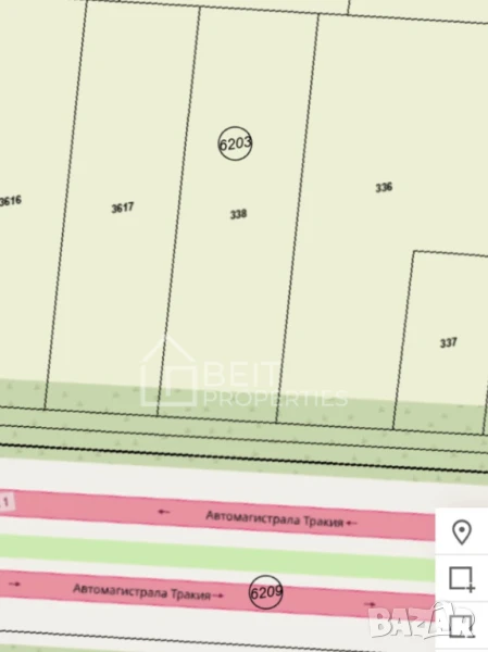 Парцел с лице на АМ ТРАКИЯ, снимка 1