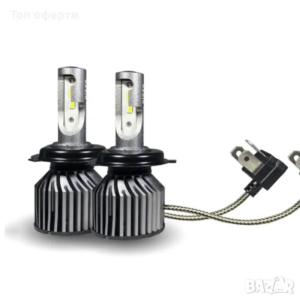 Диодни крушки NIken H4 ПРО 2брк-т с вградена охлаждаща система, снимка 1