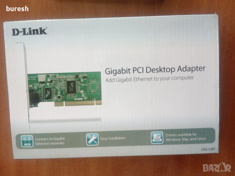 DGE-528T Gigabit PCI десктоп адаптер, снимка 1