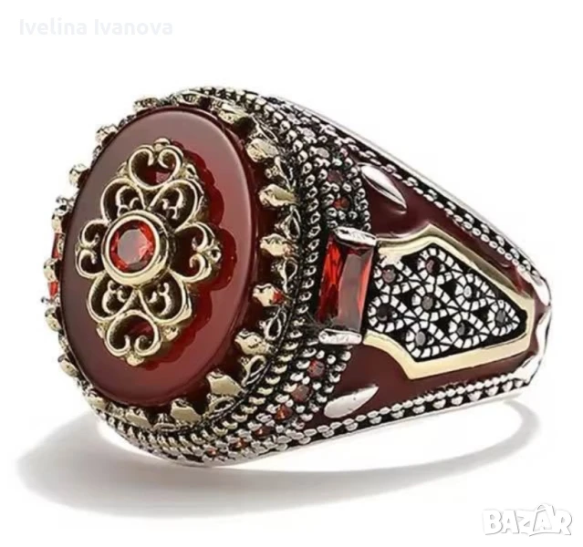 Уникален мъжки пръстен, снимка 1