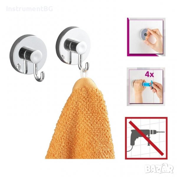 Стенни вакумни закачалки WENKO VACUUM - LOC, снимка 1