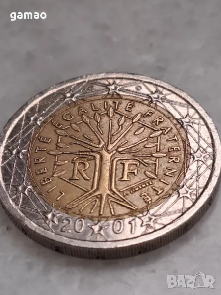 Рядка монета 2 евро, снимка 1