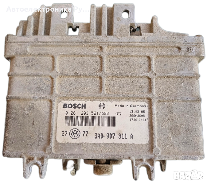 компютър за VW VOLKSWAGEN GOLF 1.8 BOSCH 0 261 203 591/592, 0261203591, 0261203592, 3A0 907 311 A, снимка 1
