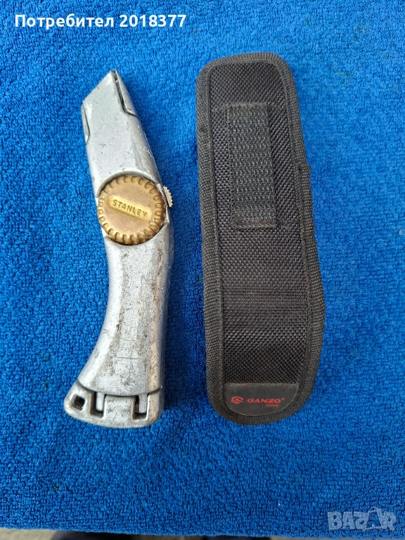 STANLEY- делфин с калъф - професионален макетен нож, снимка 1