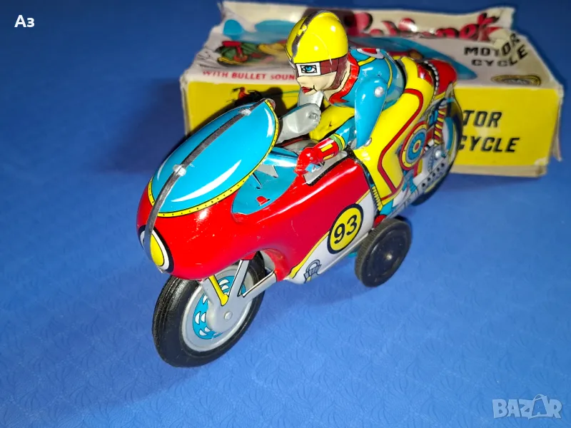 Made in India ламаринен мотор Winner Motor Cycle от 1973 година, снимка 1