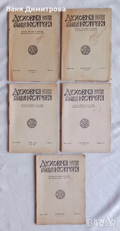 Духовна култура. Кн. 1964 Месечно списание за религия, философия, наука и изкуство Колектив, снимка 1