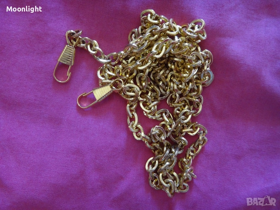 Нова дълга златиста верижка/дръжка за чанта или друг аксесоар, снимка 1