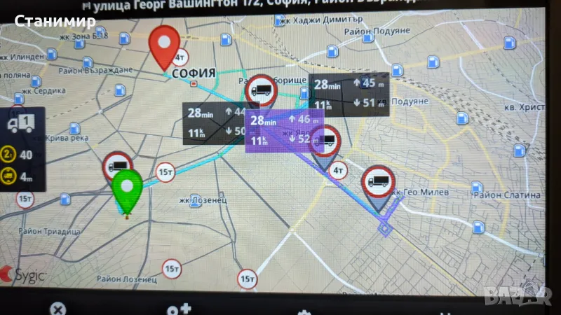 Навигация за камион с трафик, ADR и т.н. Таблет Samsung, снимка 1