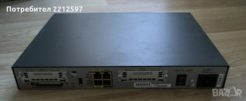 Cisco ISR 1841 Router, снимка 1