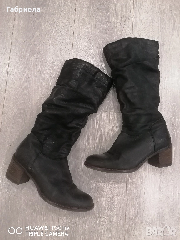 Дамски ботуши, естествена кожа, снимка 1