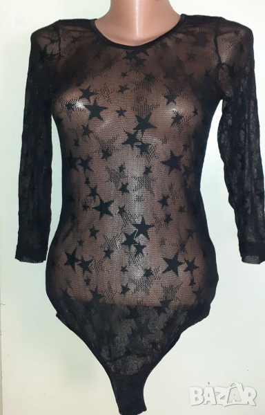 Черно боди на звезди, снимка 1