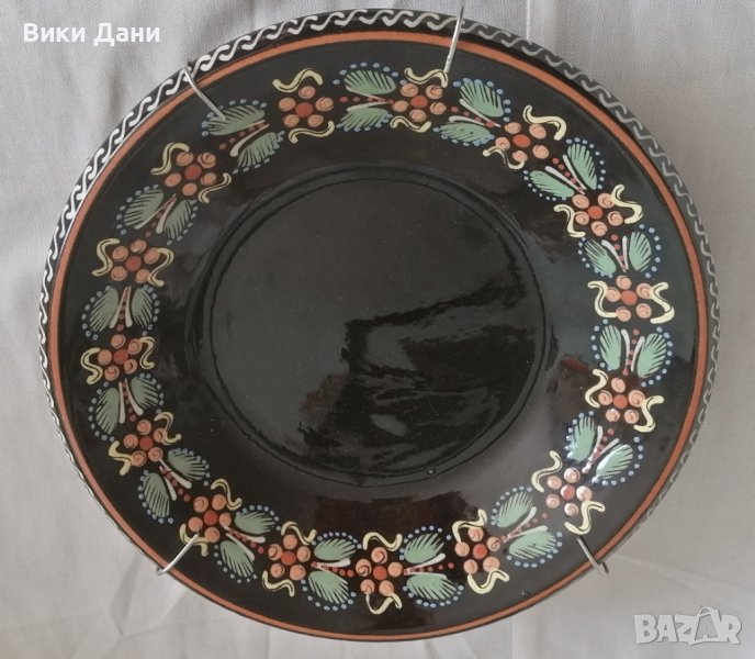 СТЕННА чиния Германия подпис на известна авторка с метално окачване, снимка 1