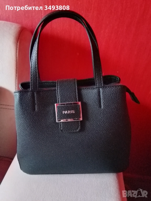 Стилна черна дамска чанта , снимка 1