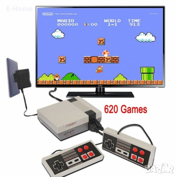 Ретро телевизионна игра тип конзола с два джойстика, снимка 1