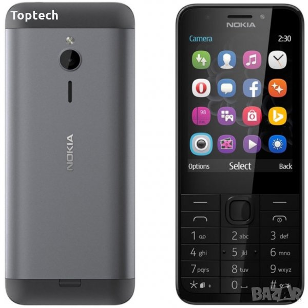 Мобилен телефон Nokia 230 Dark Silver, снимка 1