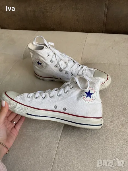 Мъжки кецове Converse бели , снимка 1
