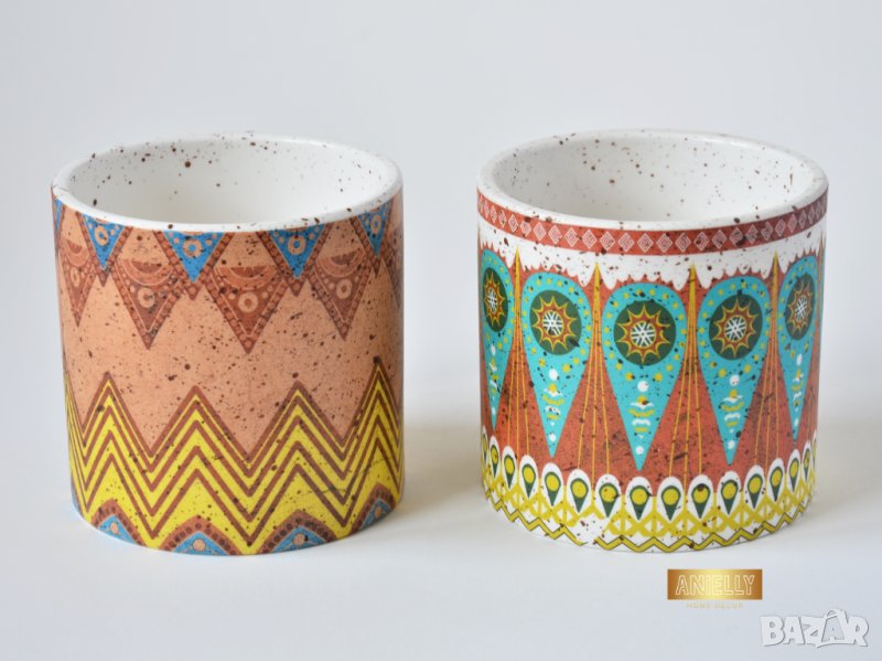 Кашпи за сукуленти и цветя / Подарък за нов дом / Керамични кашпи за цветя, снимка 1