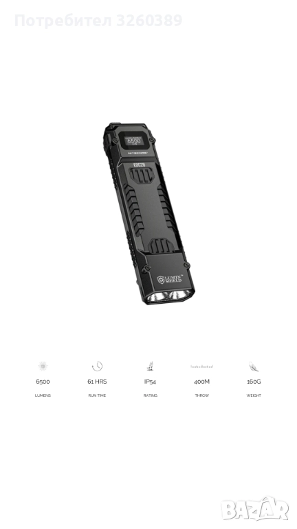 Фенер nitecore EDC29, снимка 1