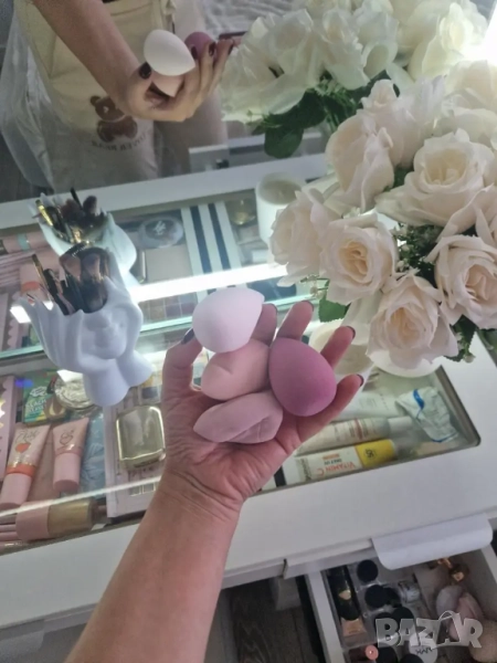 Комплект от 4 бр. тампони за нанасяне на грим  , снимка 1