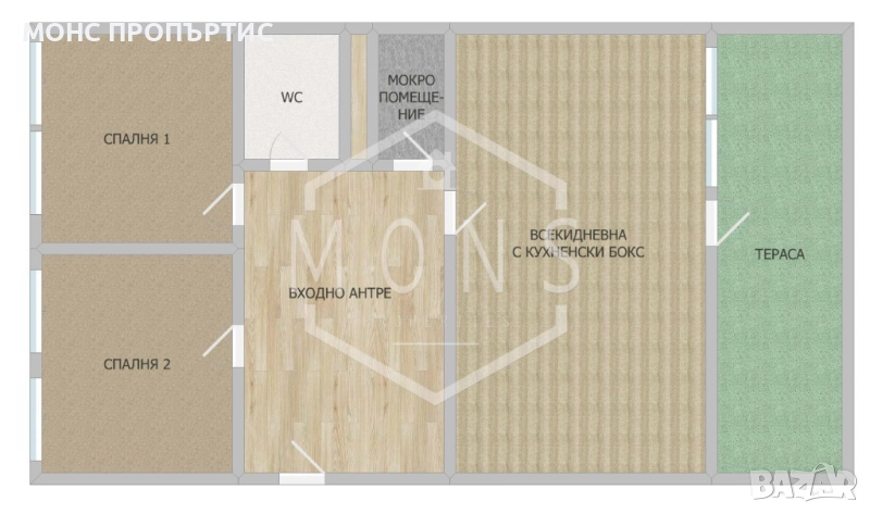 Tристаен обзаведен апартамент в гр. Велико Търново – в близост до Дворец на културата и спорта., снимка 1