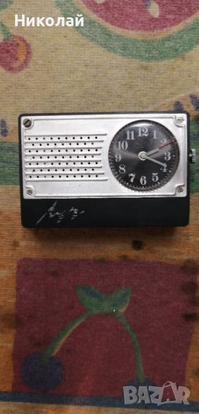 Стар руски джобен туристически часовник - будилник " ЛУЧ " , снимка 1