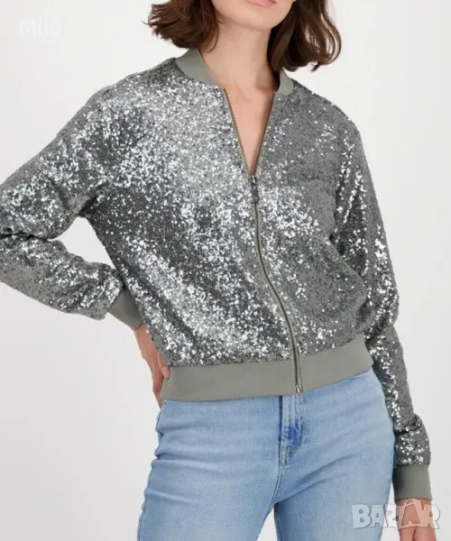 Guess M Яке със сребристи блестящи пайети , снимка 1