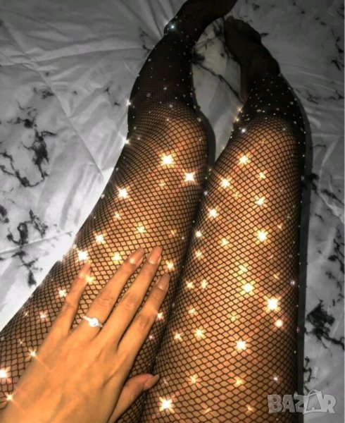 Чорапогащник с камъни кристали диаманти, снимка 1
