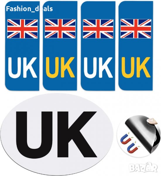 Нови стикери за кола за Европа винилови стикери за автомобили с регистрационен номер на UK, снимка 1