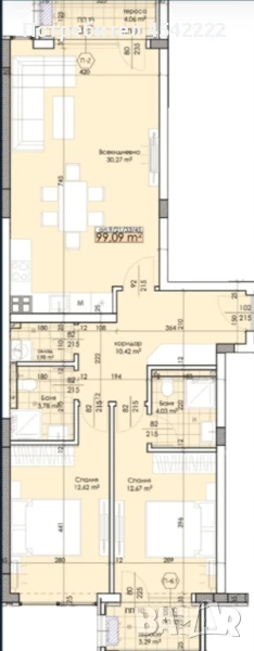 Тристаен апартамент , снимка 1