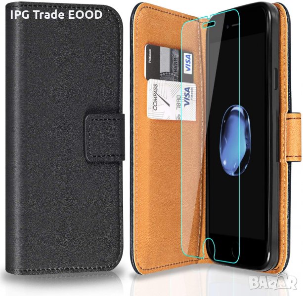 iPhone 6 кожен кейс калъф със стъклен протектор , снимка 1