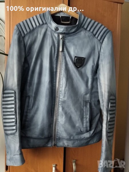 Мъжко кожено яке Philipp Plein 100% оригинално , снимка 1