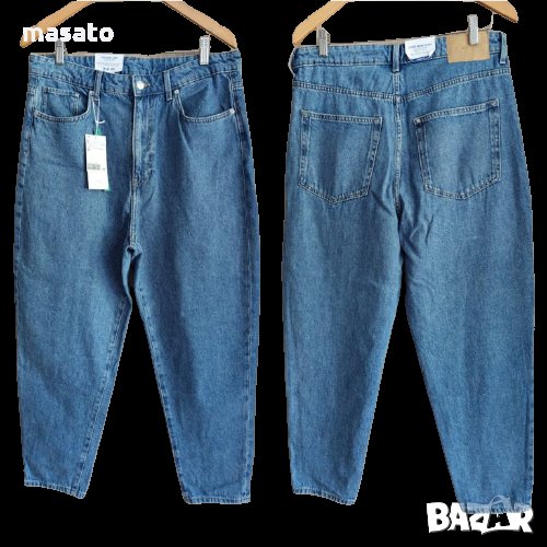 H&M - mom fit дънки с висока талия/44 размер, снимка 1