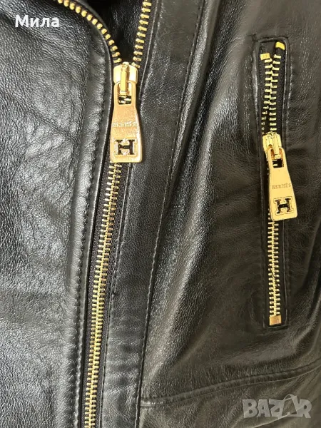 Стилно яке Hermes . Естественна кожа , снимка 1