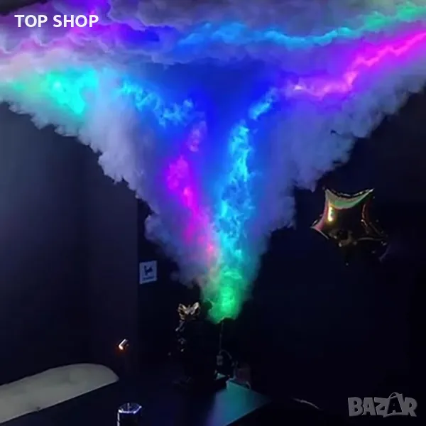 Glucrean LED светлина 3D Thundercloud, Многоцветна лента, 1 бр,6 метра, снимка 1