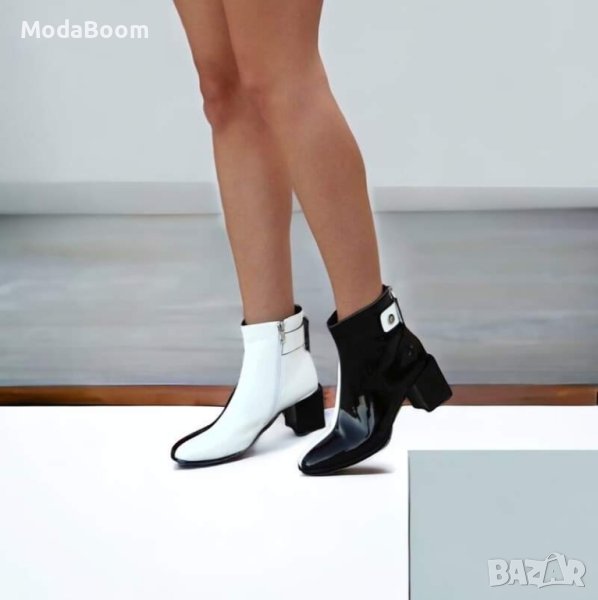 Боти на ток - лак , снимка 1