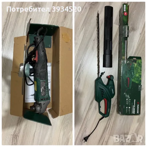 Ел. Ножица за жив плет , ъглошлайф парксайд Parkside 