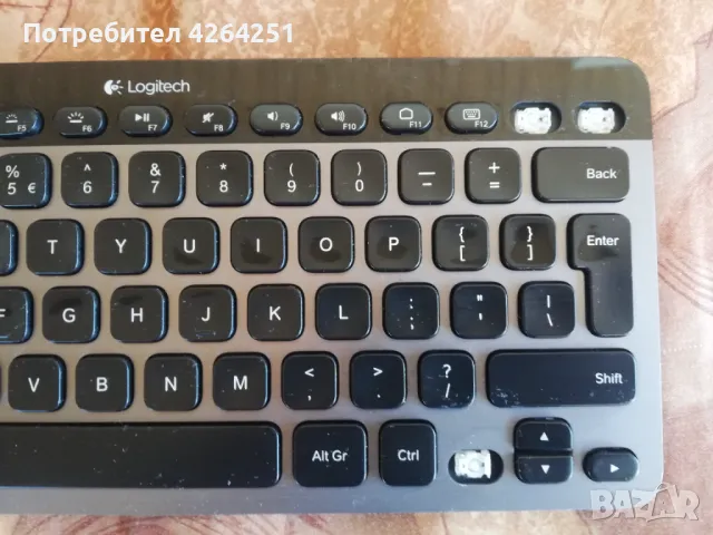 Logitech Bluetooth Keyboard K810, снимка 2 - Клавиатури и мишки - 47602102