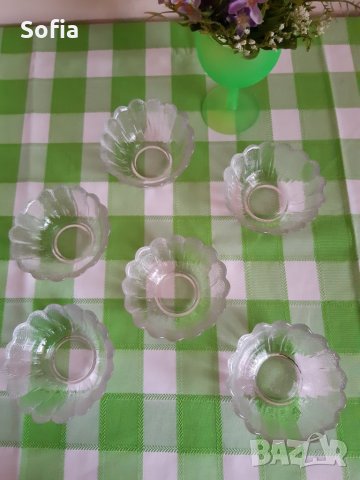 Подарък/Десертни Купички комплект 6бр ретро изработка от 80те, снимка 2 - Сервизи - 31805653