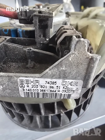 Вентилатор парно за Mercedes-Benz S-Class Sedan (W220) (10.1998 - 08.2005) A2038218651 / A22082031, снимка 2 - Части - 53258483