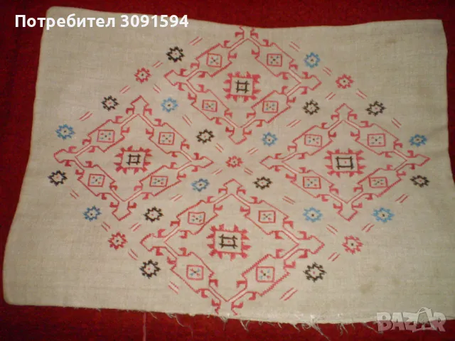 Ръчно изработена калъфка за възглавница Традиционни български ръчни бродерии,