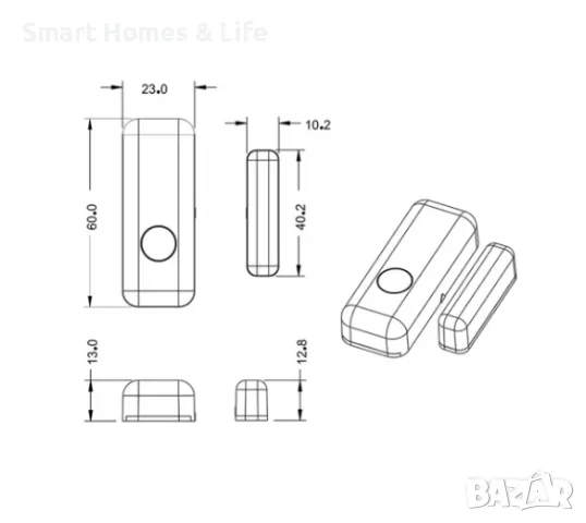 Магнитни сензори за врати и прозорци, снимка 5 - Други - 48085480