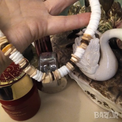 РАЗПРОДАЖБА Колие  60 те год puka shells, снимка 4 - Колиета, медальони, синджири - 40156887